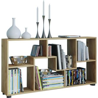 ebuy24 Ebuy24 - vcm Cassettiera in legno Bordo con pratico divisore mezzanino Divisore stanza Dimensioni ca. a. 62 x l. 117 x p. 20 cm - Pintale (Bianco)