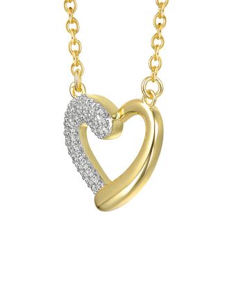 Genevive 14K Diamond Cz Chain Necklace