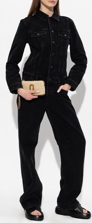 A Gold E Raven Denim Jumpsuit, Womens, Black