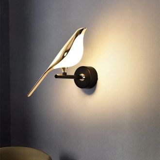 OEM L&aacute;mpara De Pared Roja Creativa Para Dormitorio - Pantalla De Acr&iacute;lico Transl&uacute;cido - 10w - Largo 21 Cm, Alto 18 Cm - Iluminaci&oacute;n Suave Y Antideslumbran