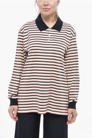 Dunst Long-Sleeve Polo with Striped Pattern Balanced size L