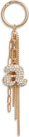 Chelsea28 Pav&eacute; Crystal Inital Bag Charm in A- Clear- Gold at Nordstrom