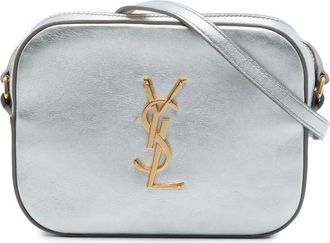 Saint Laurent Pre-owned Saint Laurent Small Metallic Calfskin Classic Monogram Camera Bag Ladies YFEVVXMLCMVBP3ST