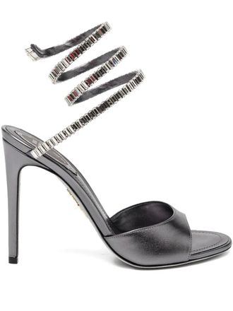 Rene Caovilla 105mm Spark heeled sandals - Grey
