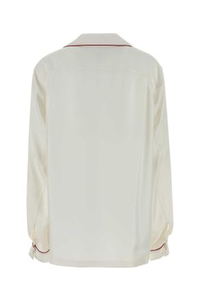 Tom Ford Ca3335fax1717 Wad Offwhite Silk Camicie Shirt