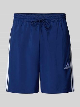 adidas Shorts mit Label-Stitching und elastischem Bund in Dunkelblau, Gr&ouml;&szlig;e M