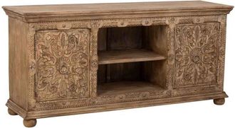 Wanderlust Deco Aparador de madera marrón 165x45x76