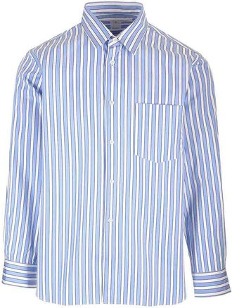 Comme Des Gar&ccedil;ons Striped Cotton Shirt