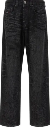 Diesel 2001 D-Macro-Fsh Jeans Nero-Uomo
