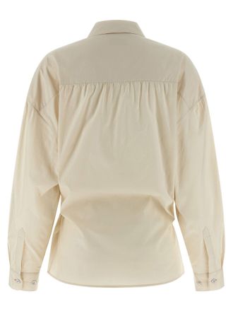 Christophe Lemaire Straight Collar Twisted Shirt - Beige