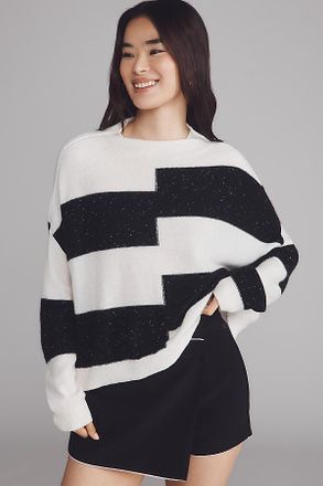 Pilcro The Alani Cashmere Mock-Neck Sweater by Pilcro