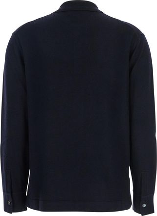 P.A.R.O.S.H. Womens Blue Polo Shirt With Classic Collar Wool T-Shirts & Jerseys
