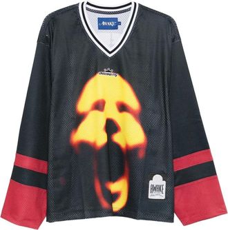 A.W.A.K.E. Face-print Long-sleeve T-shirt