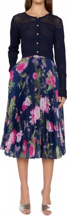 Christy Lynn Pia Skirt In Monarch Navy