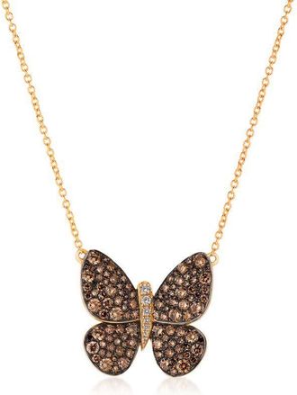 Le Vian Ladies Butterfly Necklaces set in 14K Strawberry Gold
