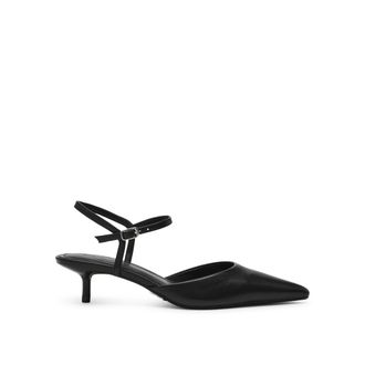 Steve Madden Womens Leather Adelaide 017 Heels - Black - Size UK 3