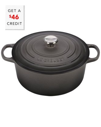 LE CREUSET 7.25Qt Signature Round Dutch Oven With $46 Credit