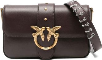 Pinko Mini Slouchy Shoulder Bag With Gold Clasp Detail