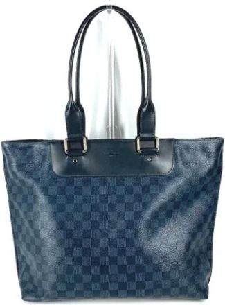 Louis Vuitton Pre-owned Vintage Damier Canvas Tote - Dames - Vintage Shopper - Blauw - ONE Size - Vintage