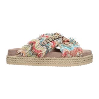 Mou Criss-cross Touw Sandaal - Dames - Schoenen - Veelkleurig - Maat: 40 EU Leer