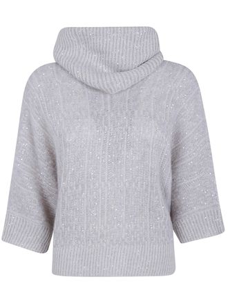 D.exterior D. EXTERIOR Sweater Cowl Neck Galles