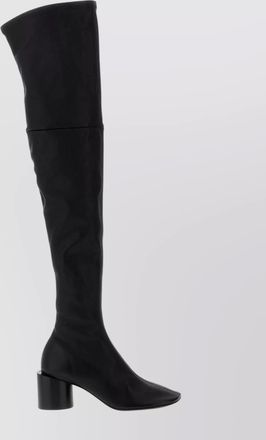 Jil Sander knee-high block heel nappa leather boots