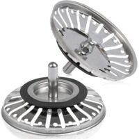 OEM 2 Tapones/coladores Para Fregadero, Desag&uuml;e Para Fregadero, Desag&uuml;e Para Fregadero, Colador Para Cocina/ba&ntilde;o, 84 Mm De Di&aacute;metro Con Extremo Esf&eacute;rico, 