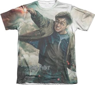 Gildan Harry Potter Harry Vs Voldemort Adult Poly/Cotton Short Sleeve Tee / T-Shirt