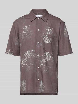 Sams&oslash;e & Sams&oslash;e Regular Fit Freizeithemd mit 1/2-Arm Modell SAAYO in Lila, Gr&ouml;&szlig;e XXL