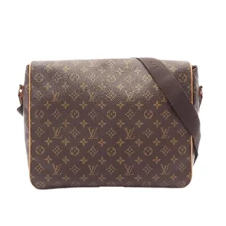 Louis Vuitton Pre-owned Abbesses Monogram Coated Canvas Shoulder Bag - Heren - Pre-owned - Bruin - Maat: ONE Size Leer