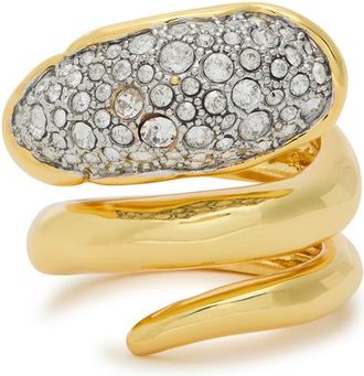 Alexis Bittar Alexis Bittar Solanales 14kt Gold-plated Coiled Ring - 7 (N)