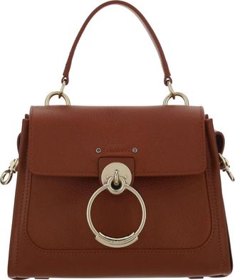 Chlo&eacute; Elegante Sepia Bruine Schoudertas - Dames - Handtassen - Bruin - ONE Size - Leer - Tassen