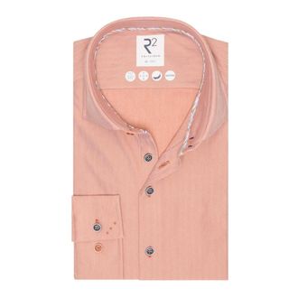 R2 Amsterdam Heren, Overhemden, Roze, Maat: 2XL