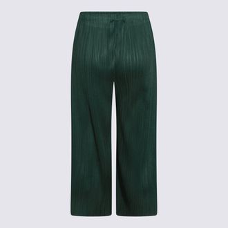 Pleats Please Issey Miyake Womens Trousers Dark Green _pl