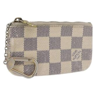 Louis Vuitton Pre-owned Wallets, female, White, Size: ONE SIZE Pre-owned Damier Azur Coin Purse