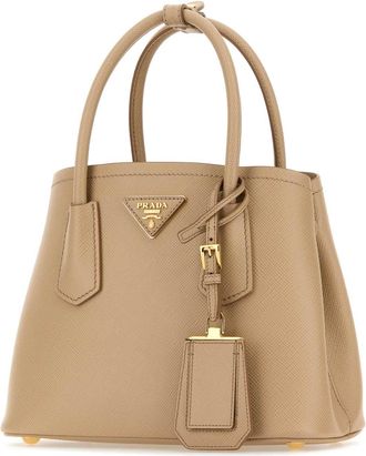 Prada Womens Sand Leather Handbag Sabbia Vitello Borse A Mano Bag
