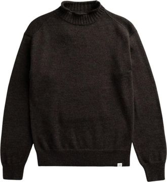 Norse Projects Truien & Vesten, Heren, Bruin, S, Wol, Sagvatnet Roll Neck Sweater