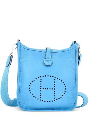 Herm&egrave;s Evelyne Bag Gen III Maurice TPM crossbody bag - women - Calf Leather - One Size - Blue