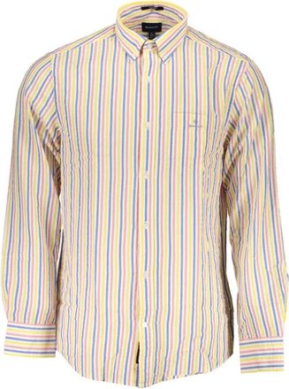 GANT Elegant wit knoop-down overhemd - Heren - Casual Overhemden - Veelkleurig - S - Katoen - Overhemden
