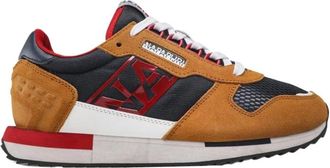 Napapijri Leren Su&egrave;de Running Sneakers - Heren - Sneakers - Beige - 45 EU - Su&egrave;de - Schoenen