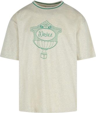 Drôle de Monsieur White Cotton T-Shirt
