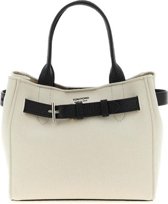 Tom Ford Small Audrey Shopping Bag - Dames - Shoppers - Wit - ONE Size - Tassen