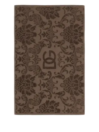Dolce & Gabbana Asciugamano con logo - Marrone