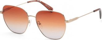 Longchamp Womens LO168S 57 707 Fashion Sunglasses - Gold - One Size