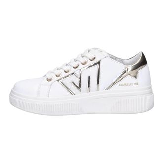 Emanuelle Vee Schoenen, Dames, Wit, 39 EU, Leer, Sneakers Wit