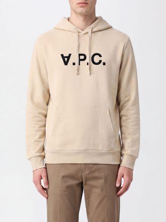 A.P.C. A. P.C. Cotton Logo Hoodie with Kangaroo Pocket