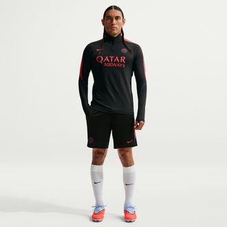 Nike Paris Saint-Germain Strike Nike Mens Dri-FIT Soccer Knit Shorts in Black | II2611-010