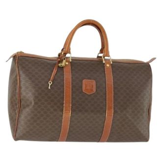 Celine Pre-owned Weekend Bags, female, Brown, Size: ONE SIZE Pre-owned Vintage Plastic Weekend Bag