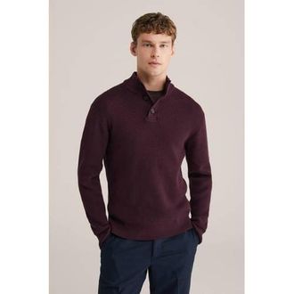 WE Fashion trui gebreid donkerpaars