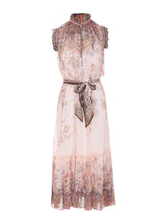Zimmermann Pink Paisley Alchemy Flutter Dress
